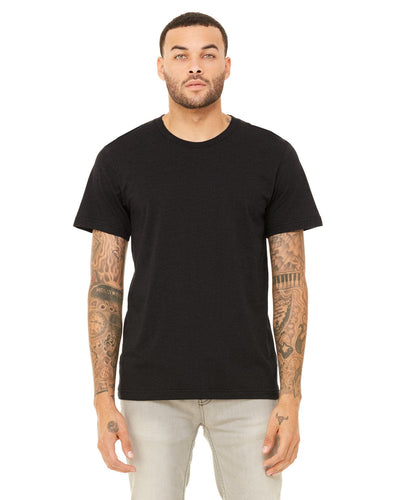 Bella+Canvas Triblend T-Shirt 3413C | Blk Hthr Triblnd - Front