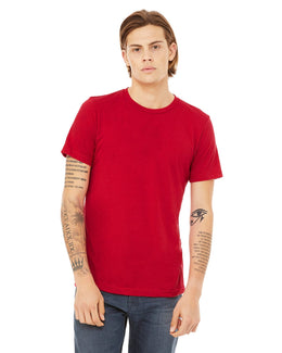 Bella+Canvas Triblend T-Shirt 3413C | Solid Red Tribln - Front