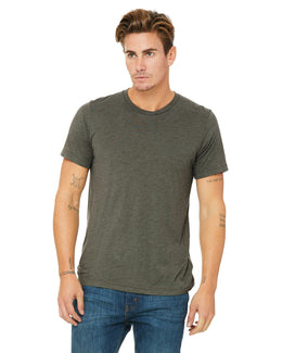 Bella+Canvas Triblend T-Shirt 3413C | Mltry Grn Trblnd - Front