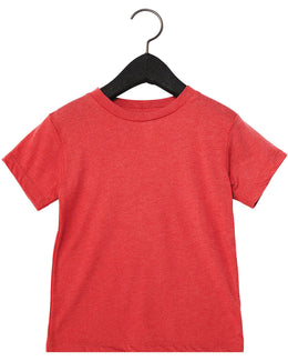 Bella+Canvas Toddler Triblend Short-Sleeve T-Shirt 3413T | Red Triblend - Front