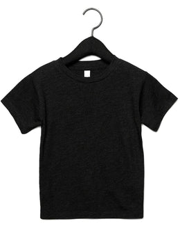 Bella+Canvas Toddler Triblend Short-Sleeve T-Shirt 3413T | Char Blk Triblnd - Front