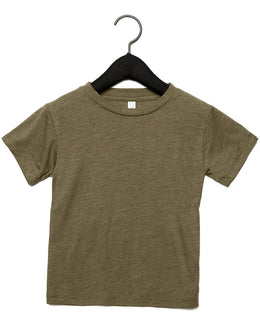 Bella+Canvas Toddler Triblend Short-Sleeve T-Shirt 3413T | Olive Triblend - Front