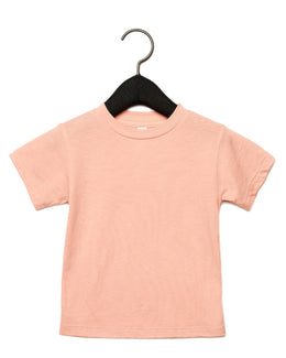 Bella+Canvas Toddler Triblend Short-Sleeve T-Shirt 3413T | Peach Triblend - Front