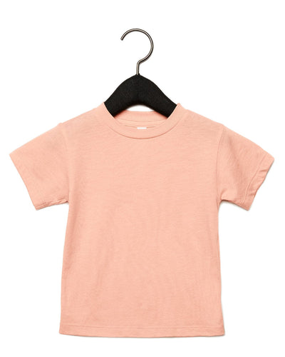 Bella+Canvas Toddler Triblend Short-Sleeve T-Shirt 3413T | Peach Triblend - Front