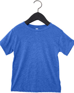 Bella+Canvas Toddler Triblend Short-Sleeve T-Shirt 3413T | True Royal Trbd - Front