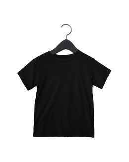 Bella+Canvas Toddler Triblend Short-Sleeve T-Shirt 3413T | Solid Blk Trblnd - Front