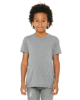 Bella+Canvas Youth Triblend Short Sleeve T-Shirt 3413Y | Grey Triblend - Front
