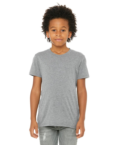 Bella+Canvas Youth Triblend Short Sleeve T-Shirt 3413Y | Grey Triblend - Front