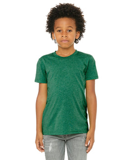 Bella+Canvas Youth Triblend Short Sleeve T-Shirt 3413Y | Kelly Triblend - Front