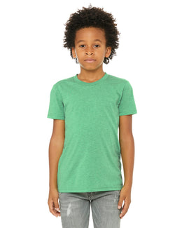 Bella+Canvas Youth Triblend Short Sleeve T-Shirt 3413Y | Green Triblend - Front