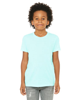 Bella+Canvas Youth Triblend Short Sleeve T-Shirt 3413Y | Ice Blue Trblnd - Front
