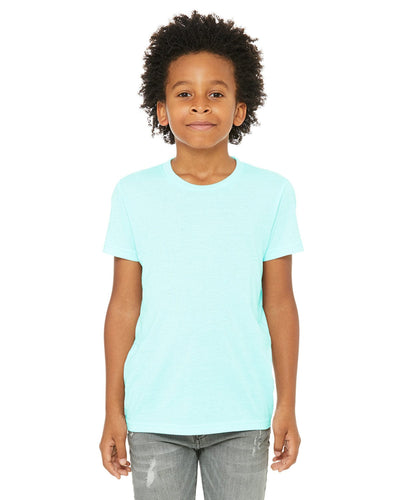 Bella+Canvas Youth Triblend Short Sleeve T-Shirt 3413Y | Ice Blue Triblnd - Front