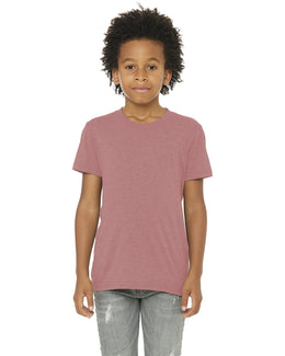 Bella+Canvas Youth Triblend Short Sleeve T-Shirt 3413Y | Mauve Triblend - Front