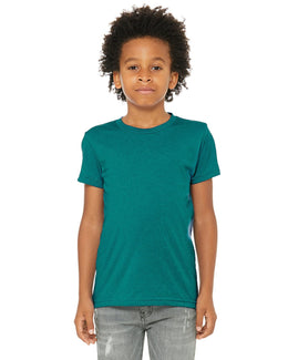 Bella+Canvas Youth Triblend Short Sleeve T-Shirt 3413Y | Teal Triblend - Front