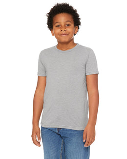 Bella+Canvas Youth Triblend Short Sleeve T-Shirt 3413Y | Ath Grey Triblnd - Front
