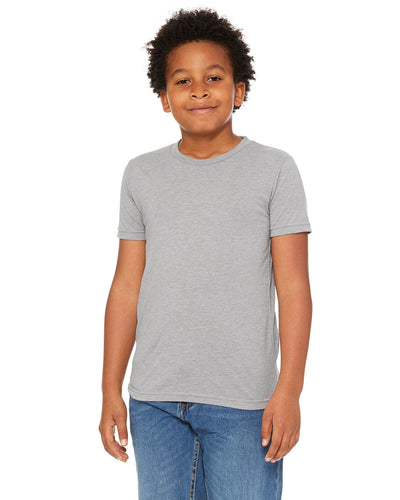Bella+Canvas Youth Triblend Short Sleeve T-Shirt 3413Y | Ath Grey Triblnd - Front