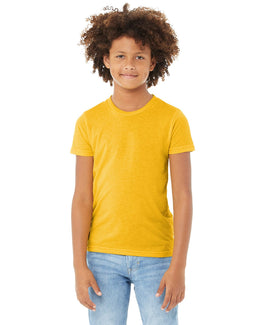 Bella+Canvas Youth Triblend Short Sleeve T-Shirt 3413Y | Yllw Gld Trblnd - Front