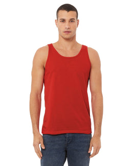 Bella+Canvas Unisex Jersey Tank 3480 | Red - Front