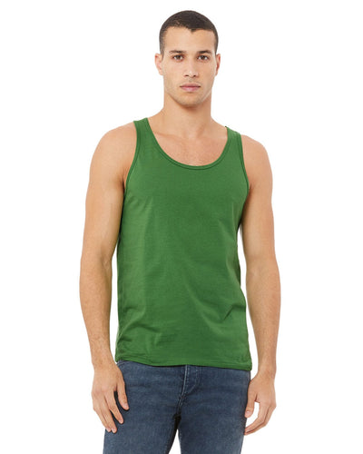 Bella+Canvas Unisex Jersey Tank 3480 | Leaf - Front
