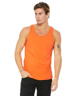 Bella+Canvas Unisex Jersey Tank 3480 | Orange - Front