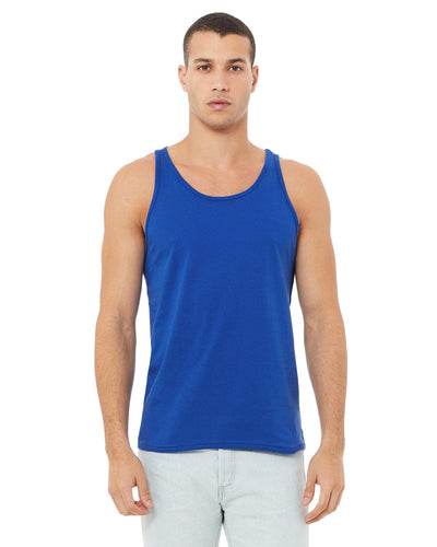 Bella+Canvas Unisex Jersey Tank 3480 | True Royal - Front