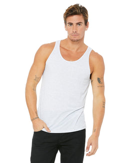 Bella+Canvas Unisex Jersey Tank 3480 | Wht Flck Triblnd - Front