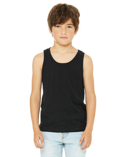 Bella+Canvas Youth Jersey Tank 3480Y | Black - Front