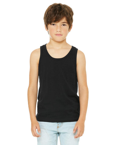 Bella+Canvas Youth Jersey Tank 3480Y | Black - Front