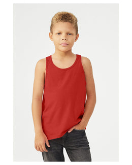 Bella+Canvas Youth Jersey Tank 3480Y | Red - Front
