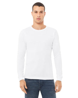 Bella+Canvas Long Sleeve Jersey T-Shirt 3501 | White - Front