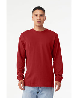 Bella+Canvas Long Sleeve Jersey T-Shirt 3501 | Canvas Red - Front