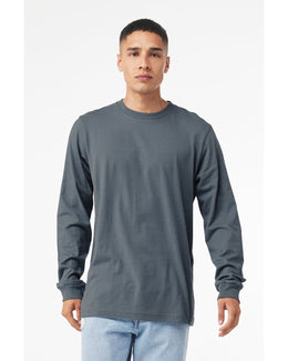 Bella+Canvas Long Sleeve Jersey T-Shirt 3501 | Steel Blue - Front