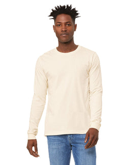 Bella+Canvas Long Sleeve Jersey T-Shirt 3501 | Natural - Front