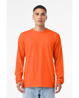 Bella+Canvas Long Sleeve Jersey T-Shirt 3501 | Orange - Front