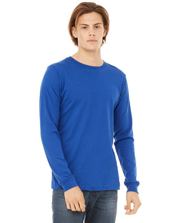 Bella+Canvas Long Sleeve Jersey T-Shirt 3501 | True Royal - Front