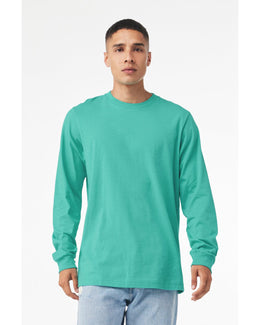 Bella+Canvas Long Sleeve Jersey T-Shirt 3501 | Teal - Front