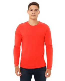 Bella+Canvas Long Sleeve Jersey T-Shirt 3501 | Poppy - Front