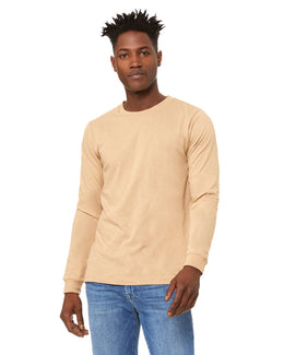 Bella+Canvas Long Sleeve Jersey T-Shirt 3501 | Sand Dune - Front