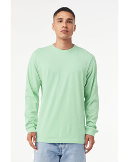 Bella+Canvas Long Sleeve Jersey T-Shirt 3501 | Mint - Front