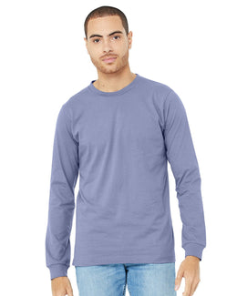 Bella+Canvas Long Sleeve Jersey T-Shirt 3501 | Lavender Blue - Front