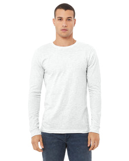 Bella+Canvas Long Sleeve Jersey T-Shirt 3501 | Ash - Front