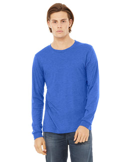 Bella+Canvas Long Sleeve Jersey T-Shirt 3501 | True Royal Trbln - Front
