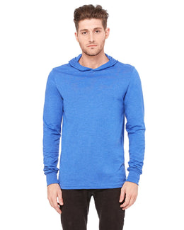 Bella+Canvas Unisex Long Sleeve Hoodie 3512 | Heather True Roy - Front