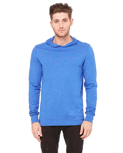 Bella+Canvas Unisex Long Sleeve Hoodie 3512 | Heather True Roy - Front