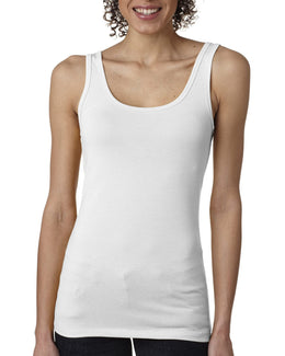 Next Level Ladies Jersey Tank Top 3533 | White - Front