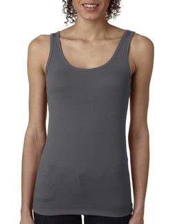 Next Level Ladies Jersey Tank Top 3533 | Dark Gray - Front