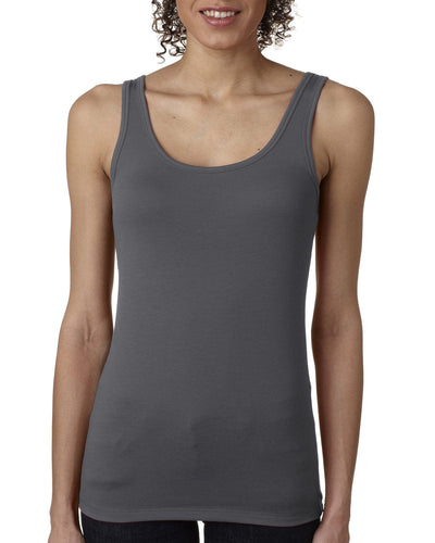 Next Level Ladies Jersey Tank Top 3533 | Dark Gray - Front