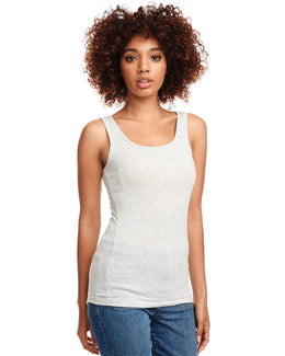 Next Level Ladies Jersey Tank Top 3533 | Lt Heather Gray - Front
