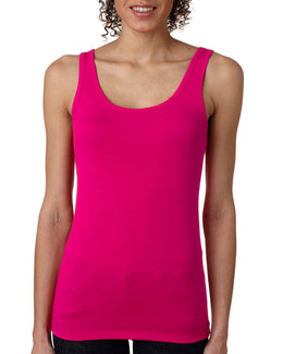 Next Level Ladies Jersey Tank Top 3533 | Raspberry - Front