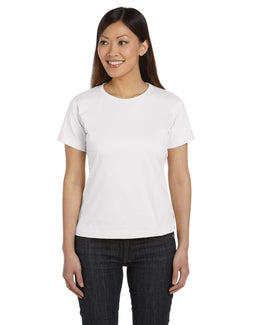 LAT Ladies Combed Ringspun T-Shirt 3580 | White - Front